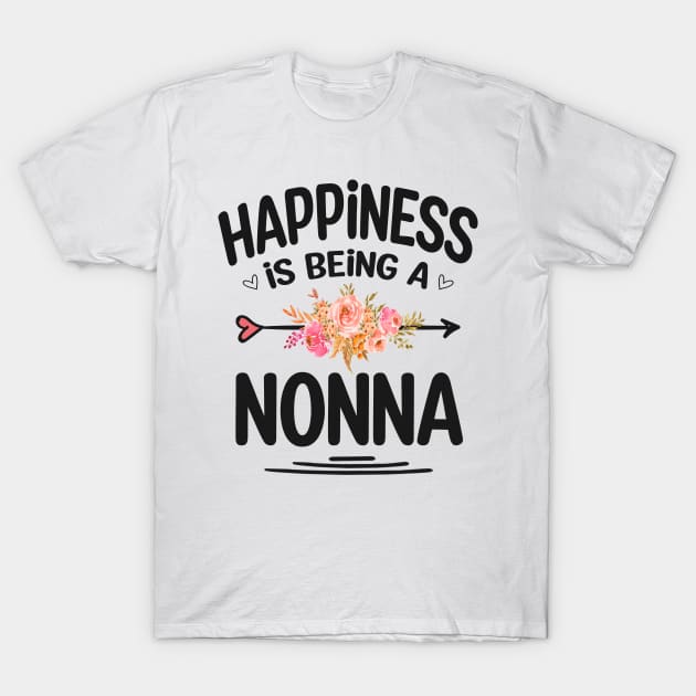Nonna happiness is being a nonna T-Shirt by Bagshaw Gravity